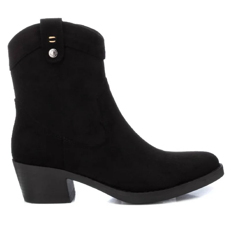 women's booties with pointed toeWomen's Cowboy Booties In Black