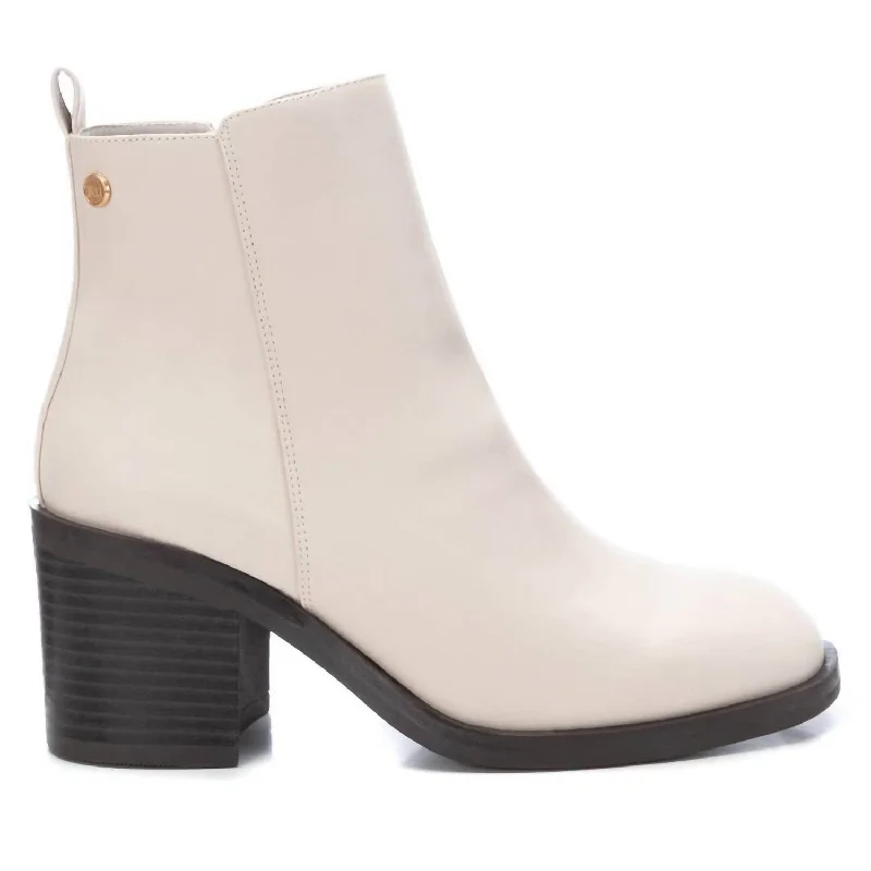women's booties with fringeWomen's Leather Booties In Ice